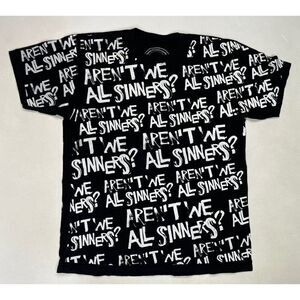 KNYEW Keeping New York Everywhere All Sinners Graphic T-shirt Men Large Black
